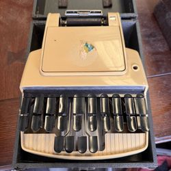 Vintage Stenograph Court Reporting Machine with Case