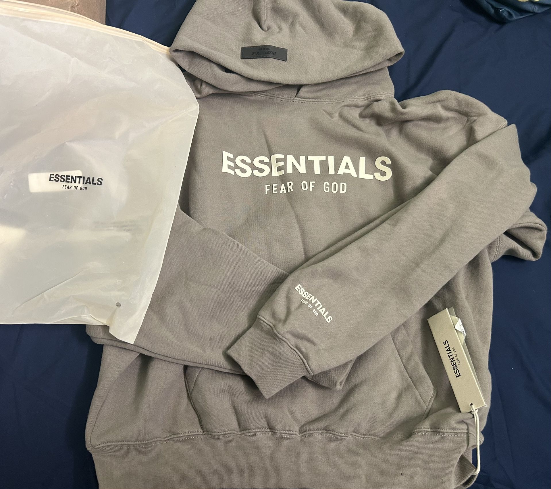Fear Of God Taupe Hoodie Essentials