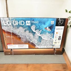 HD322 70” Lg smart 4k led Uhd tv floor model 