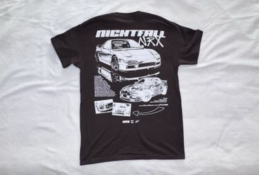 CVLA Civil Regime Nightfall NRX JDM Car Graphic Tee Mens Medium NWOT Brown