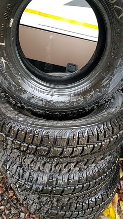 Winter studded tires