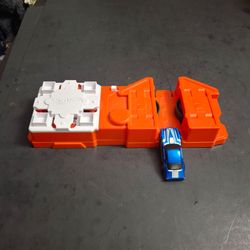 Mattel Hot Wheels Track Power Booster- Orange & White- Battery Incl & Works- Battery Powered Mechanism To Propel Cars