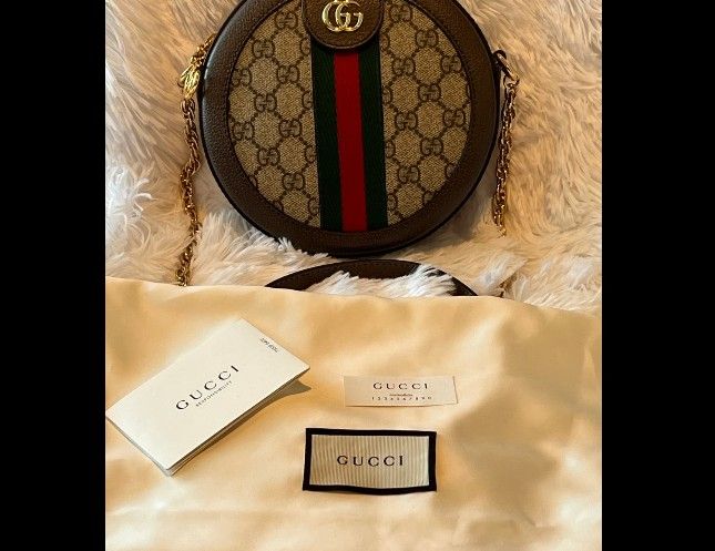 Gucci Ophidia Mini Round Shoulder Bag