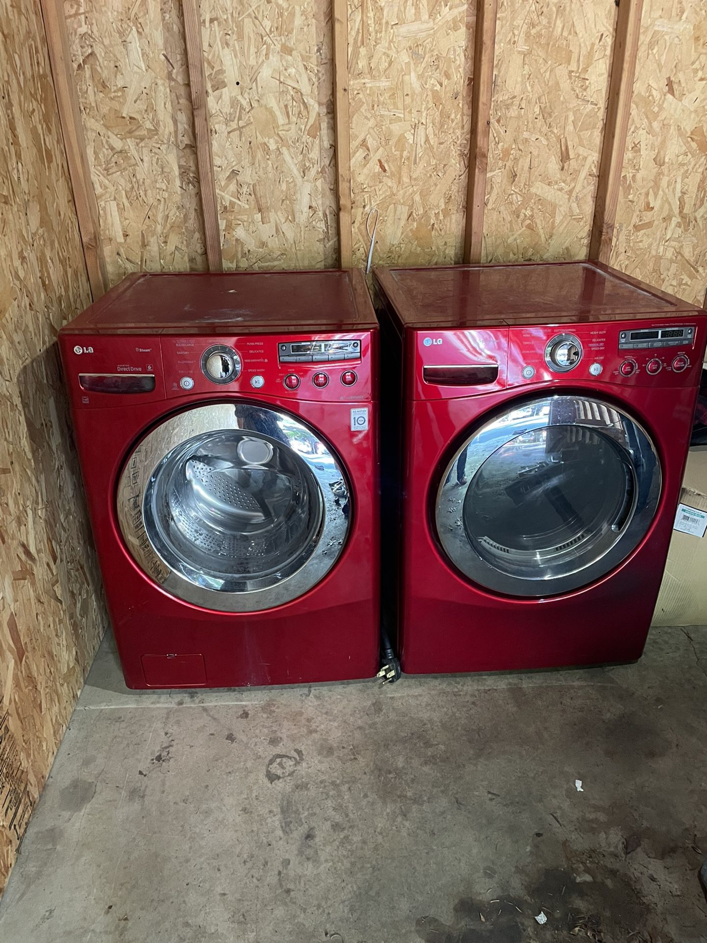 LG front Load HE Washer And Dryer