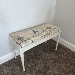 Custom Decorated Piano Bench