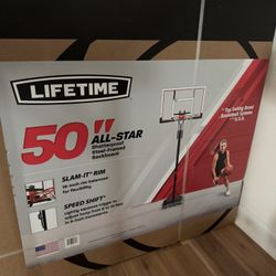 Portable basketball hoop