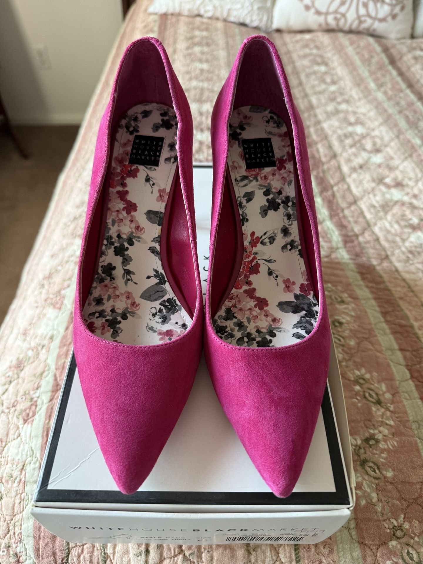 White House Black Market Pink Heels
