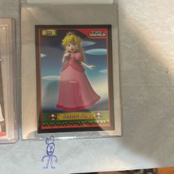 Princess Peach And John Cena Topps Card