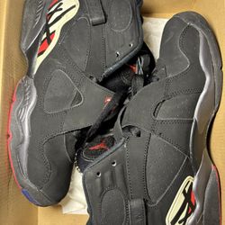 WORN 2007 Jordan 8 retro size 7y playoffs 