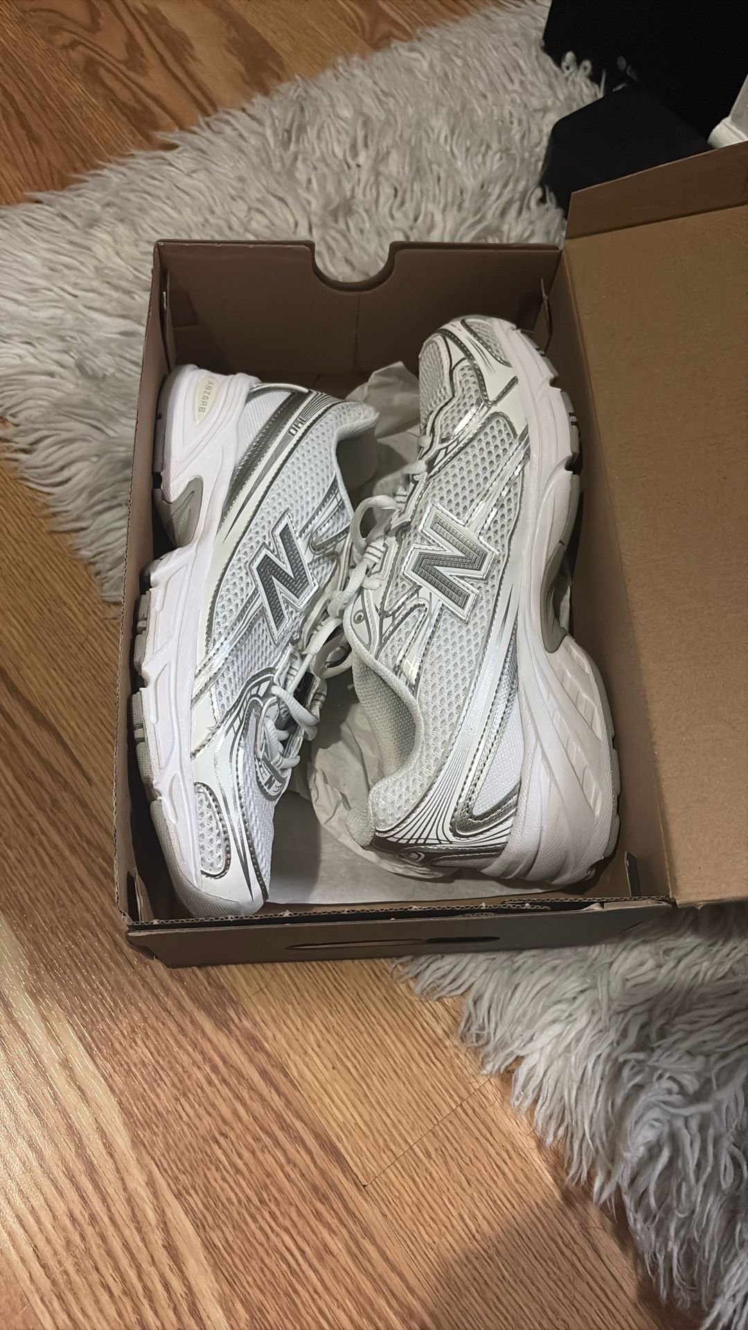 740 New Balance White And Gray
