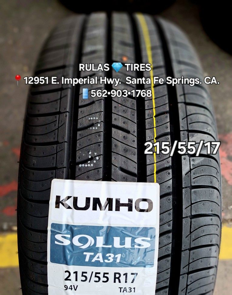 215/55/17 KUMHO SOLUS TA31 ¤Brand new tires / Llantas nuevas ¤