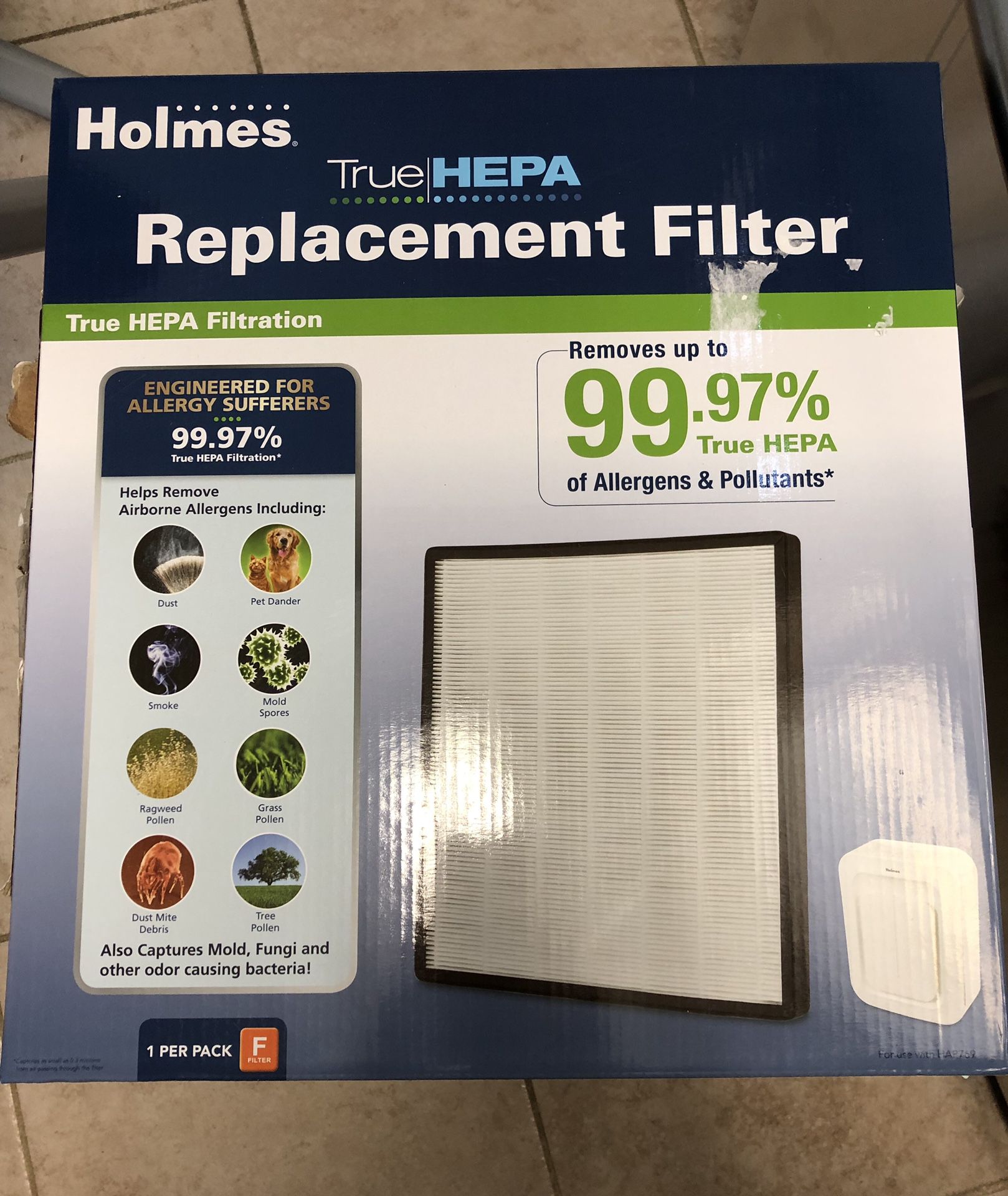 Holmes HAPF700 True HEPA Replacement Filter. 3-pack. Valued at $ 84.00