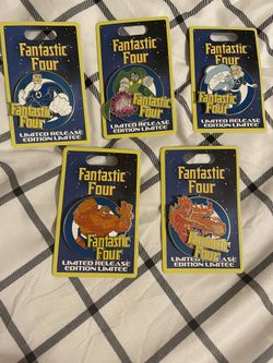 Disney Fantastic Four LE Complete Set Pins