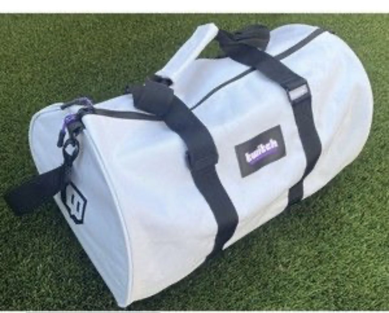 Twitch White Duffle Bag