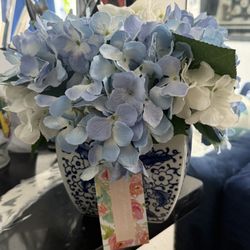 Artificial Hydrangeas With Base