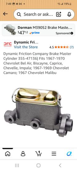 Brake master cylinder  chevy