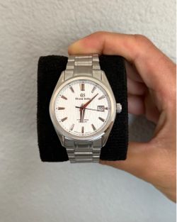 Custom White Textured Automatic Watch