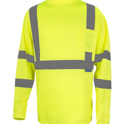 Hi-Vis Class 2 Reflective Safety Long Sleeve Shirt – Orange / Fluorescent Yellow – Sizes S–3XL