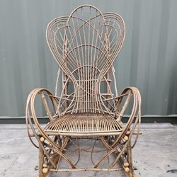 Vintage Bent Willow Rocking Chair