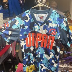 Headgear Classics Japan Nostalgia Co. Blue Camo Soccer Jersey NWT
