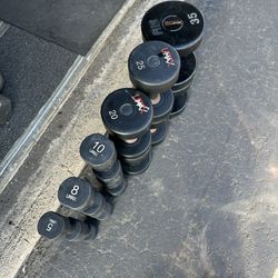 5-50lb commercial db set