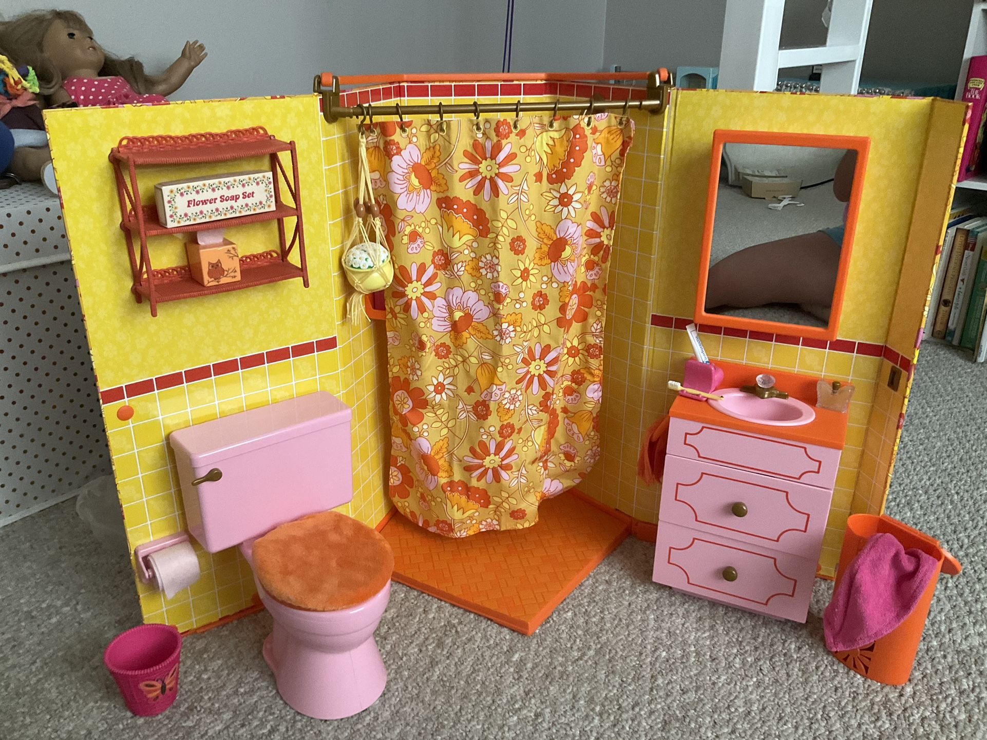 American Girl Julie’s Groovy Bathroom