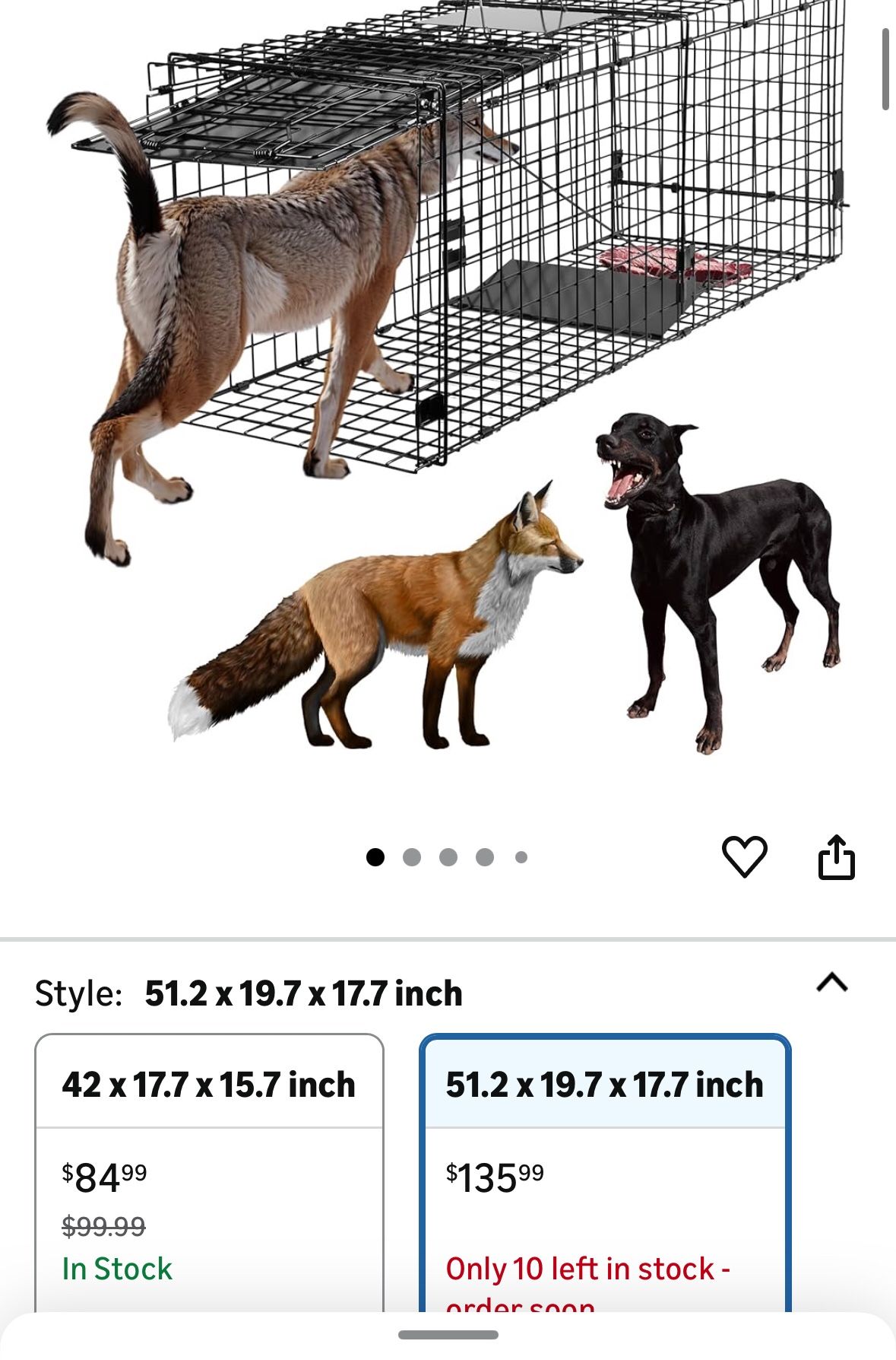 New Large Dog Humane Animal Trap