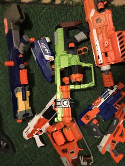 Nerf guns and lego Star Wars minifigures