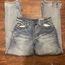 Boot Cut Distressed Jeans
