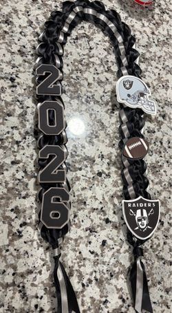 Raiders graduation Lei
