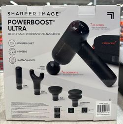 Sharper Image Powerboost Ultra Deep Tissue Percussion Massager