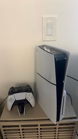 PlayStation 5 Slim Console with Two Controllers