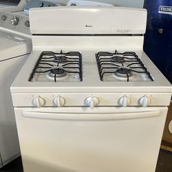 AMANA GAS STOVE 30”WIDE IN WHITE