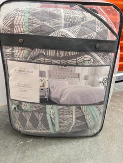 Threshold Pinch Pleat Comforter Set Full/Queen