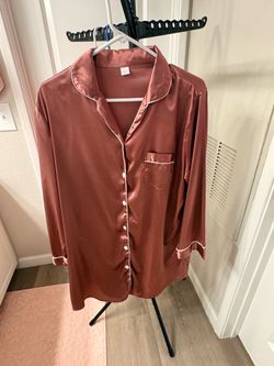Satin Sleep Shirt Size Large