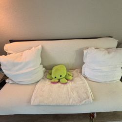 Comfy Convertible Futon – Full-Size Bed + Couch in One!