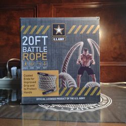 U.S. ARMY 20ft Battle Rope /Workout Rope 