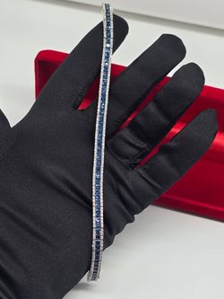 Natural Ceylon sapphire and diamond bracelet