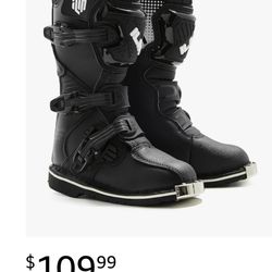 Boys ILM Motorcycle Boots  Size 3