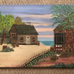 Nice Original Oil Painting On Canvas 20 X 16”