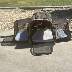 Extra small expandable dog travel carrier