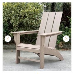 Adirondack Chair Weather Wood Poly Wood New