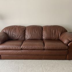 Leather 4-piece Set: Sofa, Loveseat, Chair & Ottoman