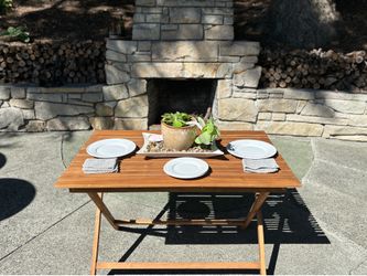 MCM Teak Wood Patio Dinjng Table
