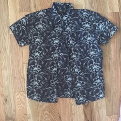 Slate And Stone Hawaiian Palm Tree Shirt