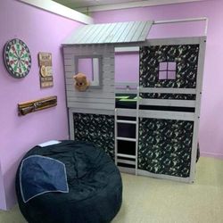 Brand New Twin Size Camo Bunk Bed Take Home With $39 