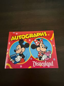 vintage Disneyland autograph book New vintage Disneyland autograph book