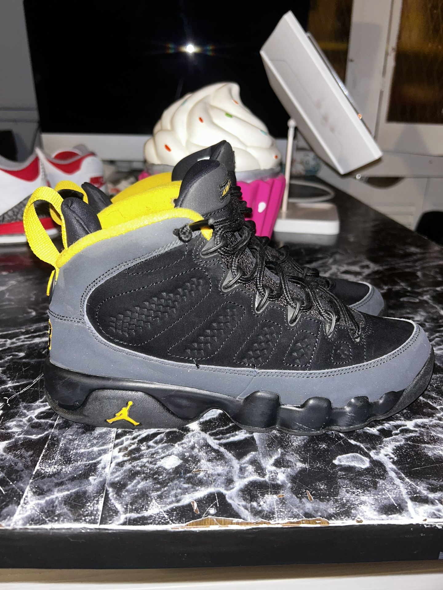 Jordan 9s Dark Charcoal