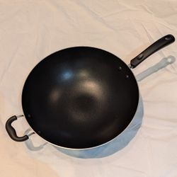 T-fal Easy Care Nonstick Wok, 14.25 inch, Grey