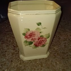 Glass Trash Container 